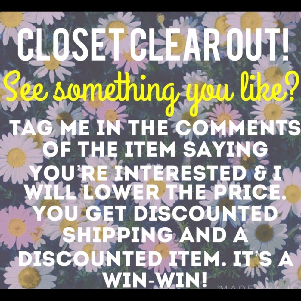 CLOSET CLEAR OUT IS BACK!